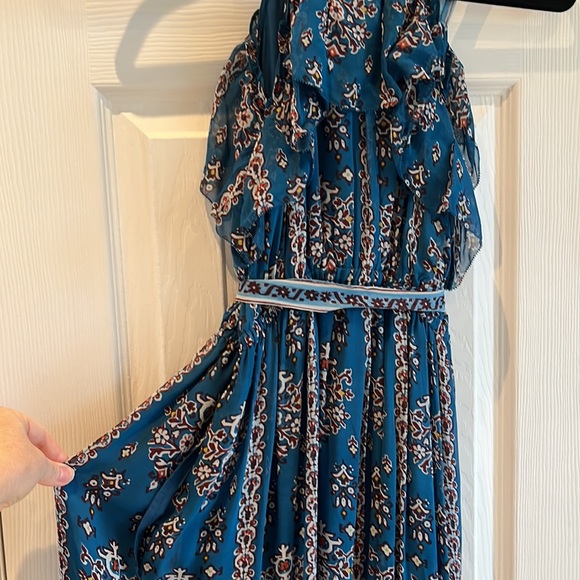 Anthropologie Sasha Ruffled Boho Print Dress NWT XS - Picture 9 of 14
